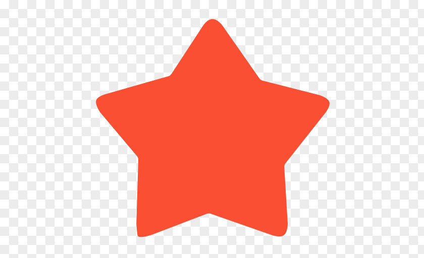 Star Orange Red PNG