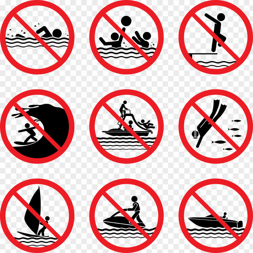 Swimming Prohibited Prohibition In The United States Sign Illustration PNG