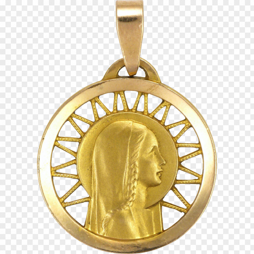 Medal Gold Locket Charms & Pendants PNG