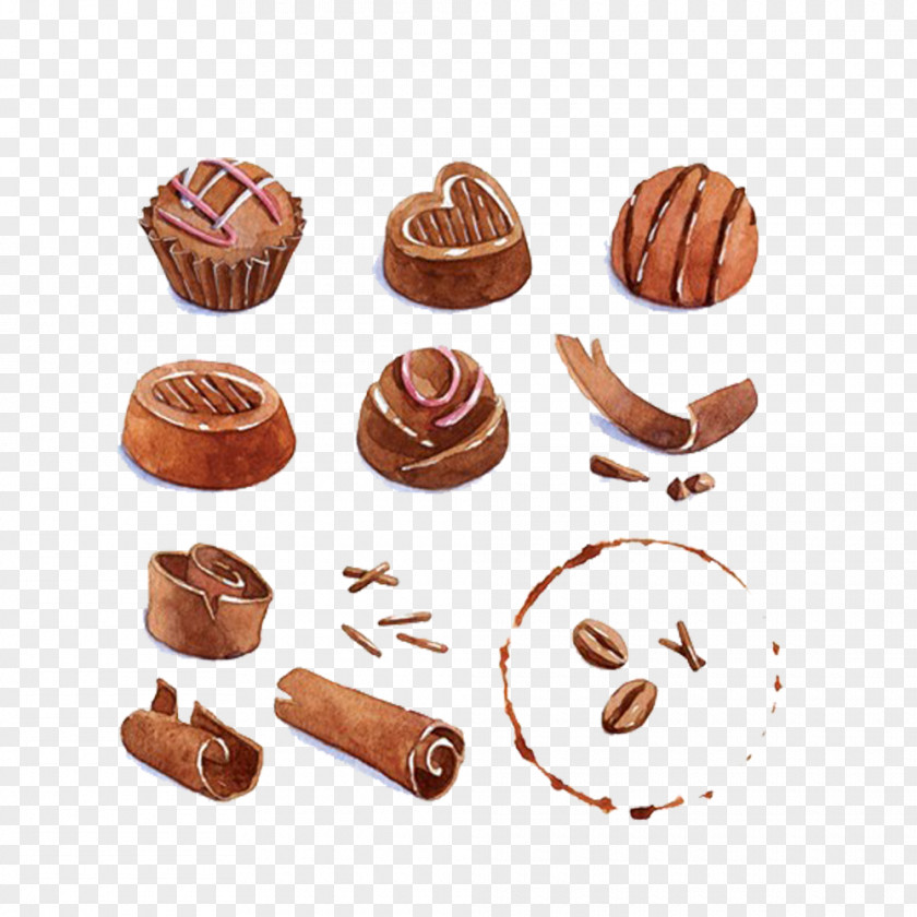 Various Shapes Of Chocolate Bar Praline Candy PNG