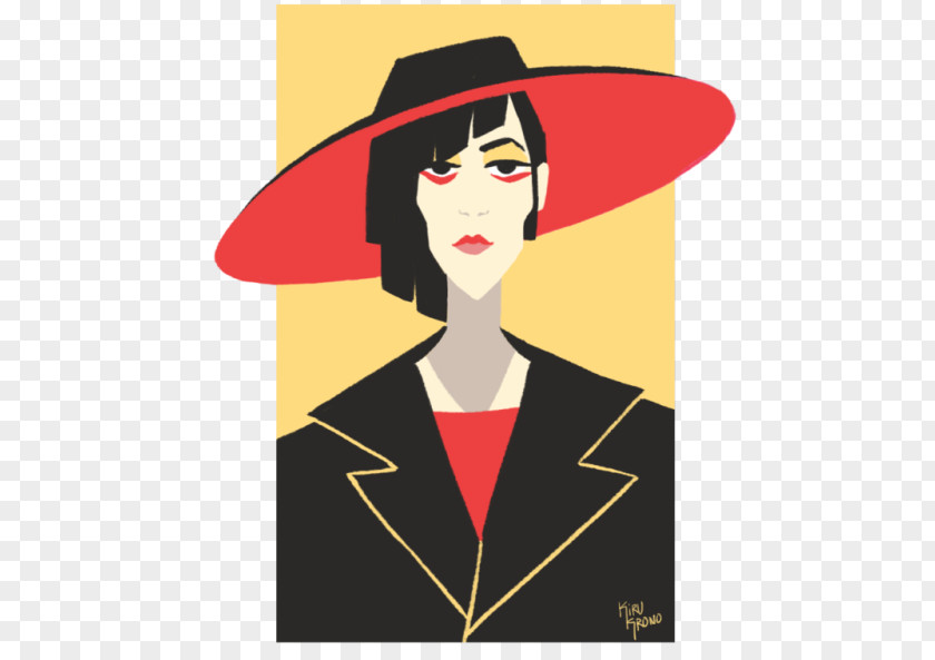 Woman Illustration Hat Clip Art Design M Group PNG