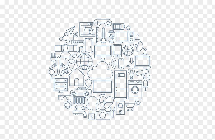 Internet Of Things Handheld Devices Circle PNG