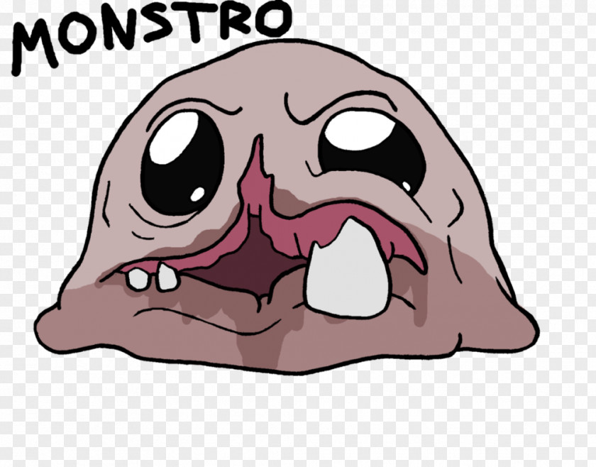 Monstro The Binding Of Isaac Art Snout Monster PNG