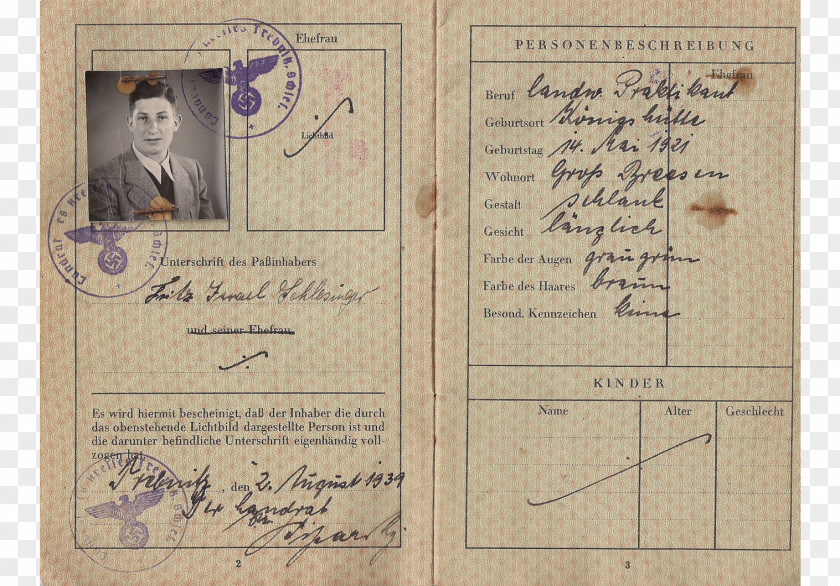 Nazi Germany Second World War The Holocaust Document PNG Document, stamp passport clipart PNG