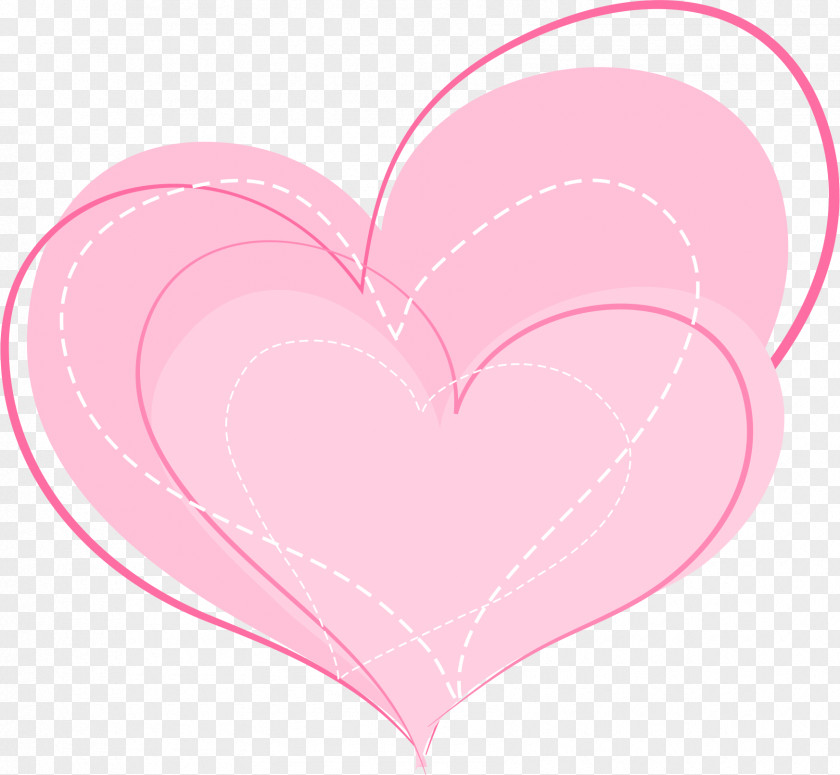 Pink Love Heart Valentine's Day Font PNG