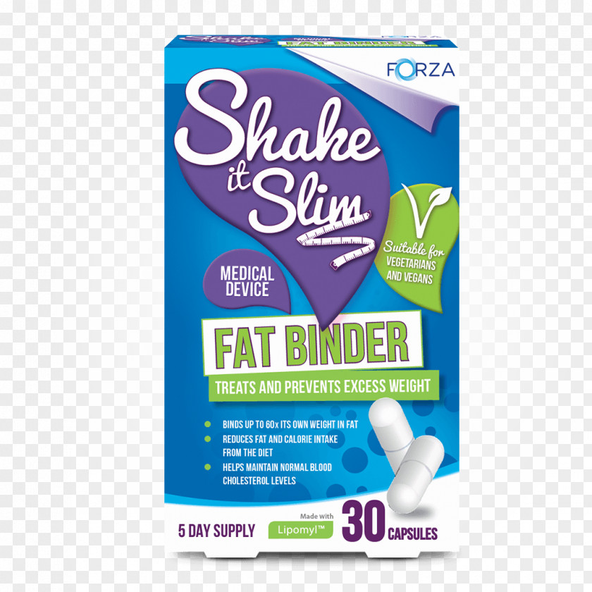 Forza Shake It Slim Fat Binder Brand Font Lipid Capsule PNG