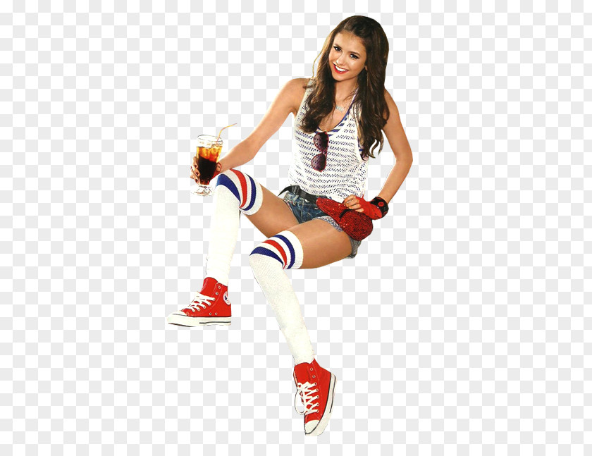 Nina Dobrev The Vampire Diaries Niklaus Mikaelson Cheerleading Uniforms Shoe PNG