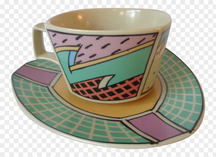 Coffee Cup Teacup Saucer Mug M PNG