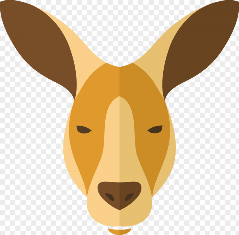 Yellow Cartoon Kangaroo Macropodidae Dog Giraffe PNG