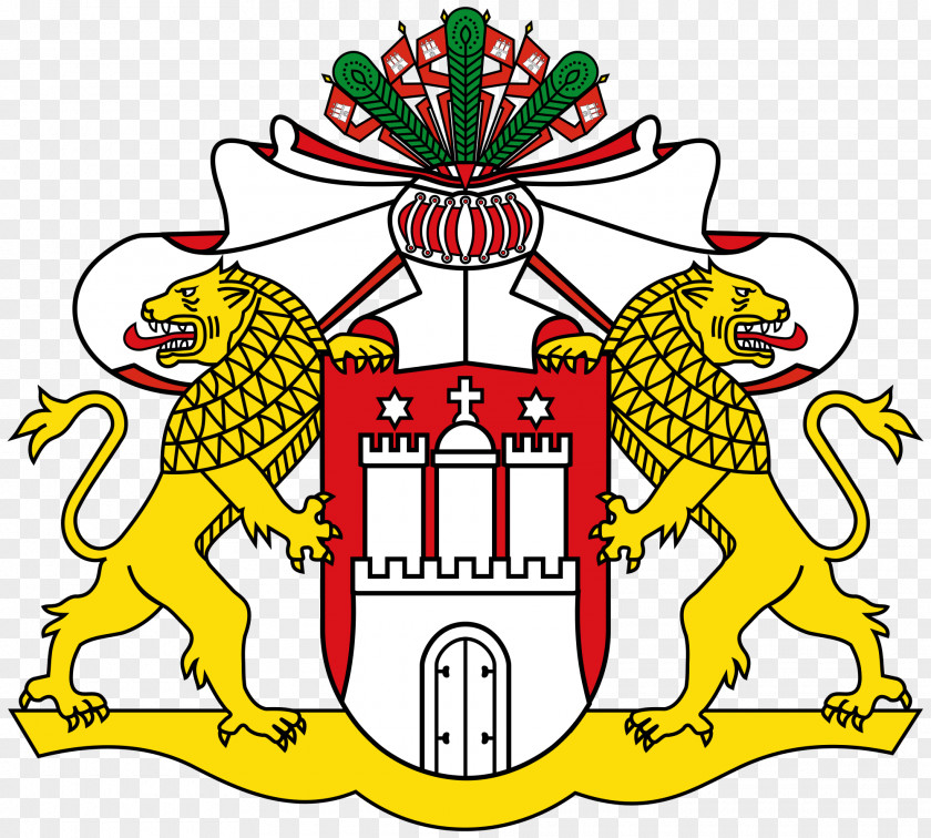 Flag Coat Of Arms Hamburg State PNG