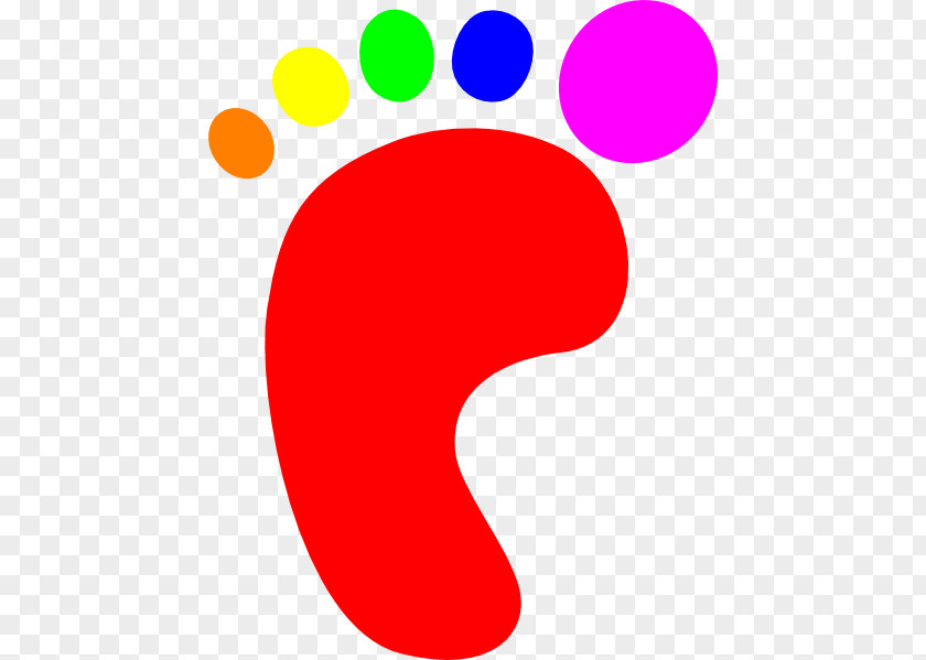 Footprint Color Toe Clip Art PNG