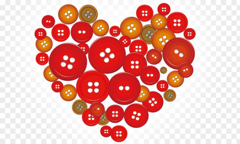 Heart Buttons Consisting Of Wallpaper PNG