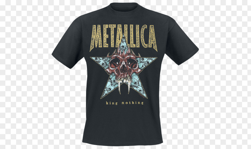 T-shirt Metallica King Nothing Heavy Metal PNG