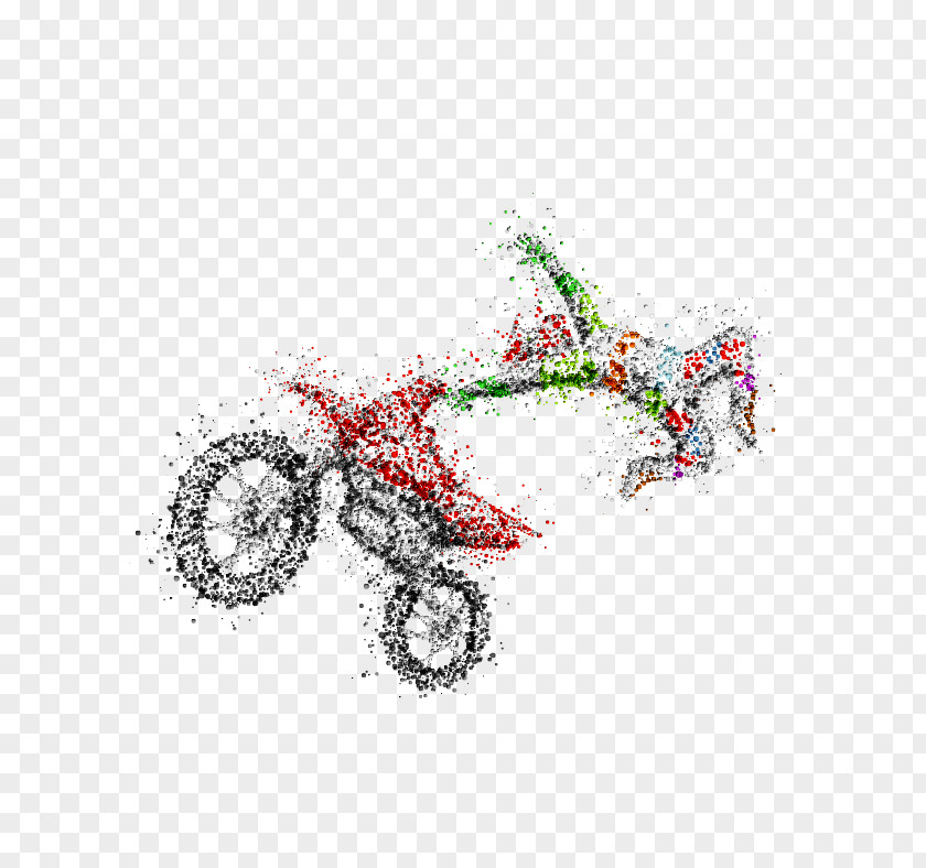 Abstract People Riding A Motorcycle Motocross Royalty-free Illustration PNG