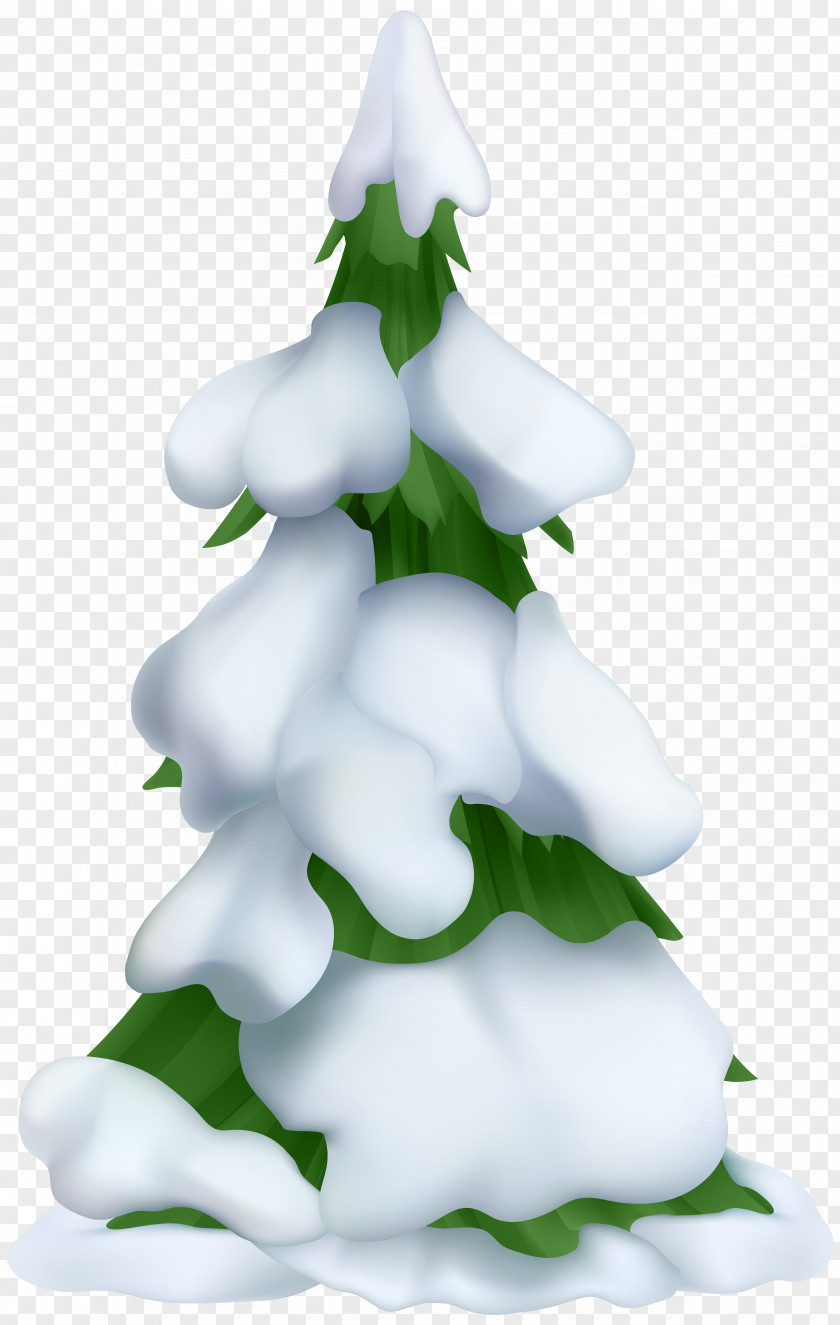 Snowy Tree Transparent Clip Art Christmas PNG