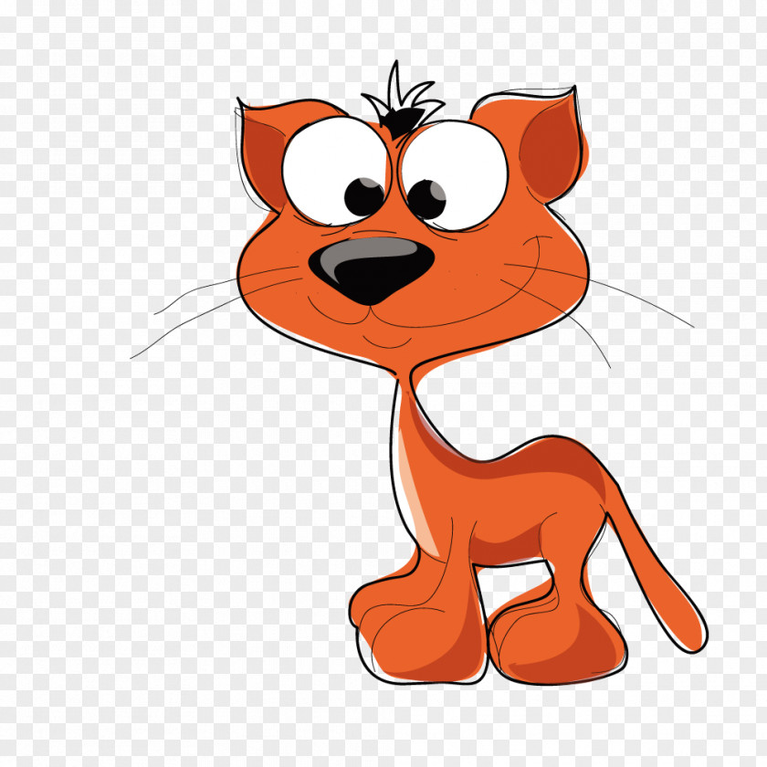 Vector Cute Kitten Cat Dog Tiger PNG