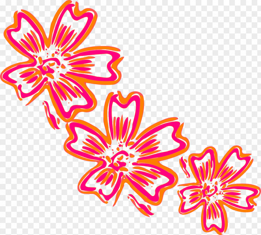 Marigold Navy Blue Flower Clip Art PNG
