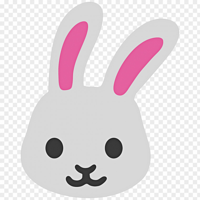 Gesture Smile Easter Bunny Emoji PNG