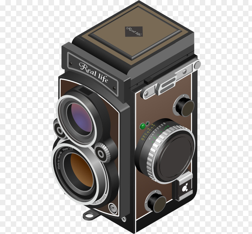 Length Twin-lens Reflex Camera Lens Single-lens Clip Art PNG