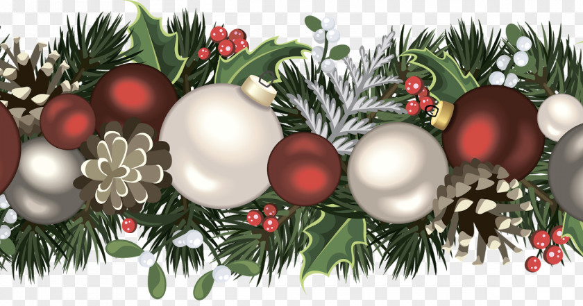 Small Christmas Garland Vector Graphics Day Stock Photography Illustration Ornament PNG