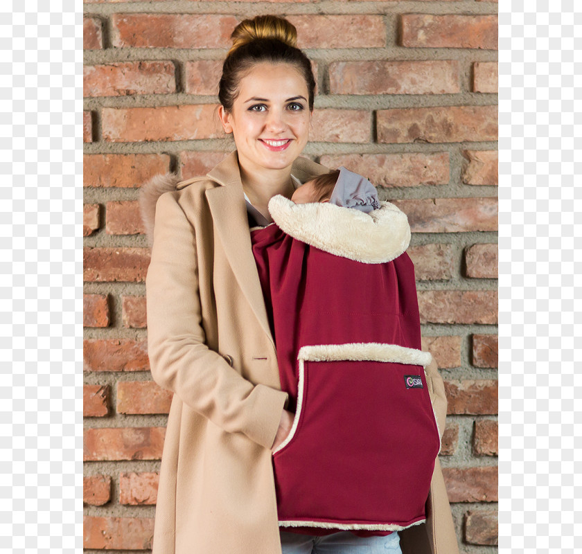 Winter Snow Burgundy Babywearing Blue PNG