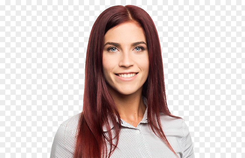 Hair Brown Coloring Red Long PNG