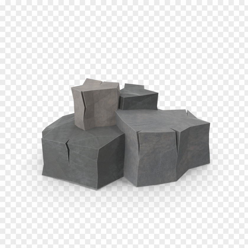 Megalithic Stone Low Poly Boulder 3D Computer Graphics Rock PNG
