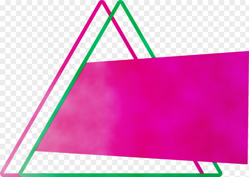Pink Line Triangle Magenta PNG