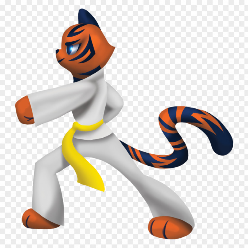 Taekwondo Martial Arts Kick Black Belt Mascot PNG
