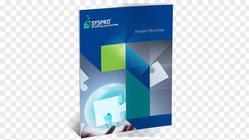 Brochure Business SYSPRO Enterprise Resource Planning Computer Software Graphic Design Manufacturing PNG
