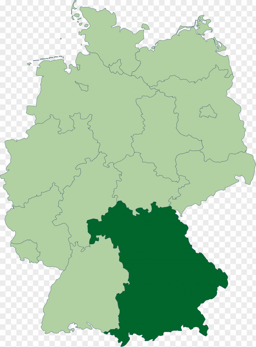 Map States Of Germany Hamburg Bavaria United America PNG
