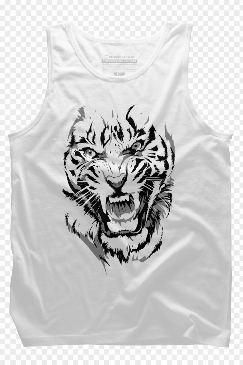 Tiger T-shirt Sleeveless Shirt Cat PNG