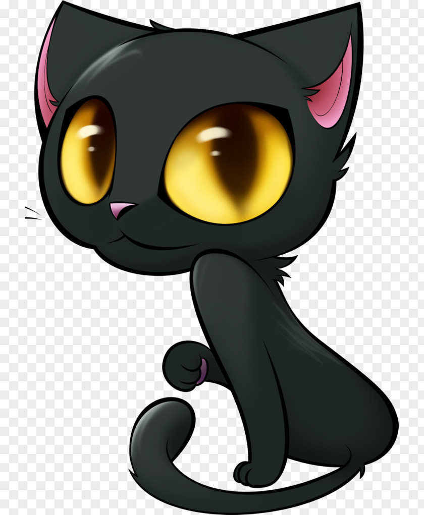 Witch Cat Black Cartoon Kitten Clip Art PNG
