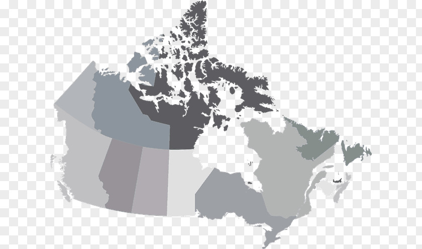 Canada Provinces And Territories Of Vector Map PNG
