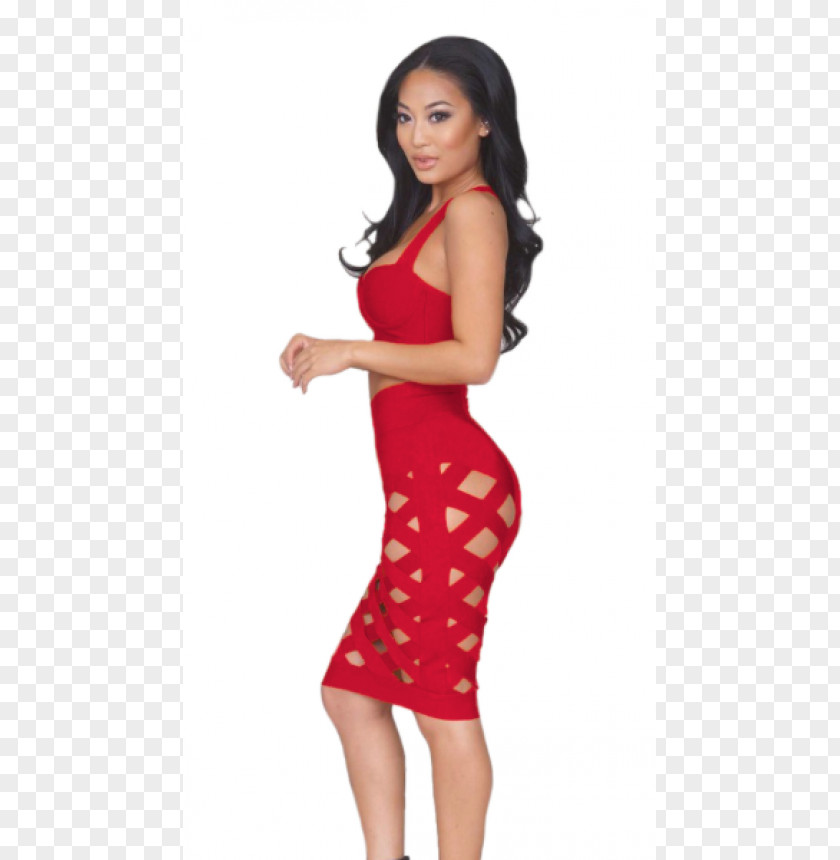 Dress Polka Dot Bandage Fashion PNG