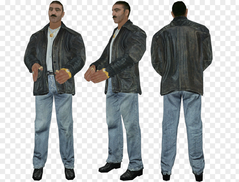 Jeans Leather Jacket PNG