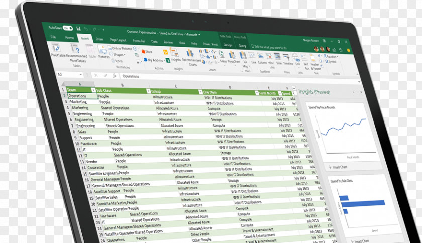 Microsoft Excel Spreadsheet Data Computer Software Information PNG