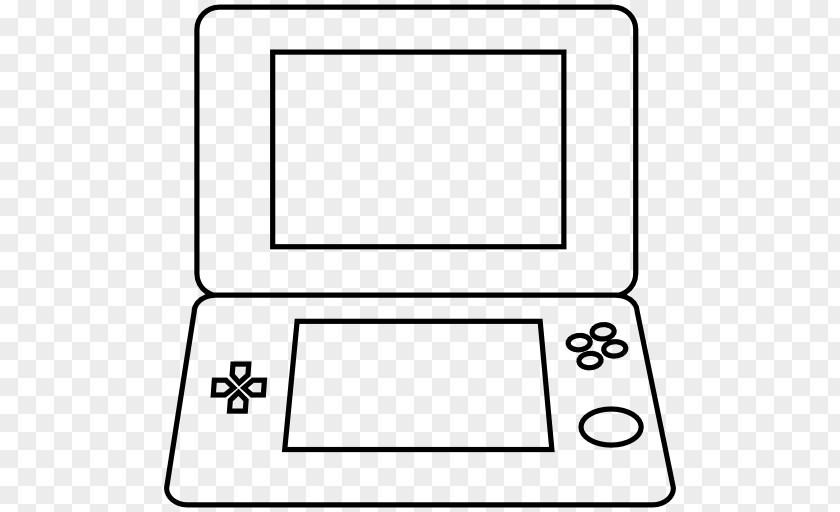 Nintendo Black & White Video Game Consoles Handheld Console DS PNG