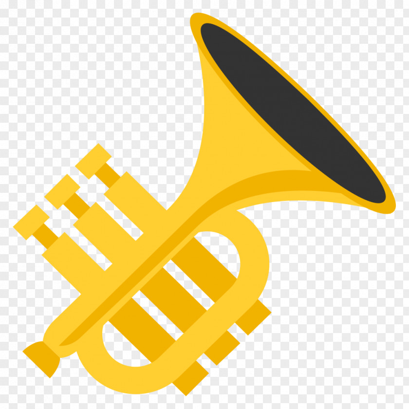 Trumpet And Saxophone Emoji Musical Instruments Sticker Emoticon PNG