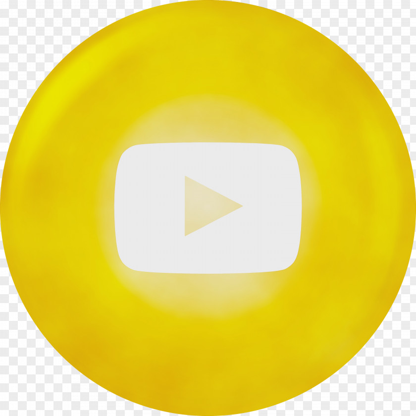 Youtube Logo Icon Watercolor Paint Wet Ink PNG