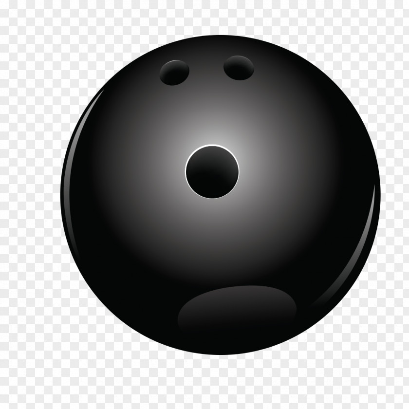 Bowling Black Pattern Ball And White Sphere Angle PNG