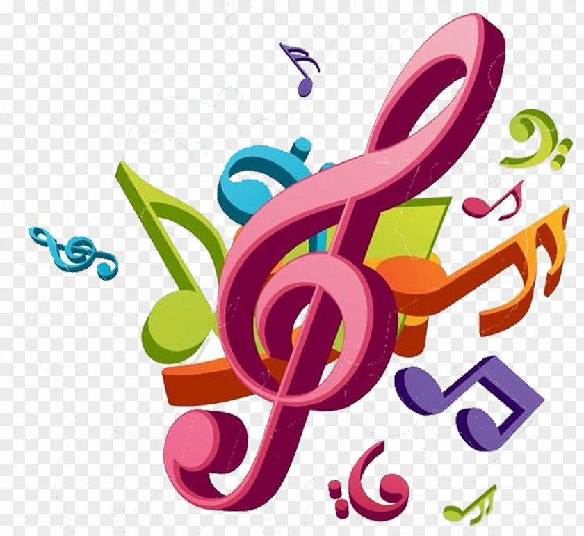 Cartoon Color Notes Musical Note Illustration PNG