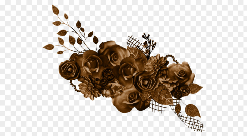 Cartoon Wooden Decorative Flowers Wheat PNG