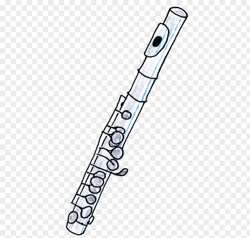 Flute Piccolo Drawing Western Concert Musical Instruments PNG