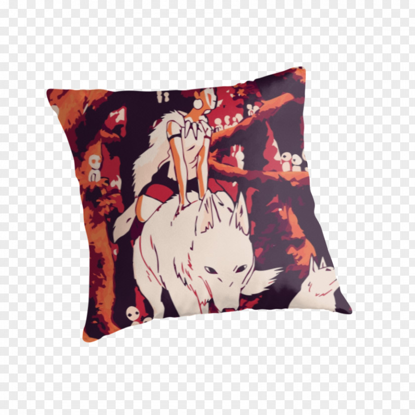 Pillow Throw Pillows Cushion Princess Mononoke PNG