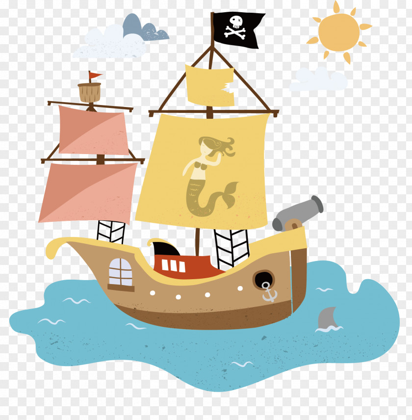 Daylight Vector Graphics Piracy Ship Transport Euclidean PNG