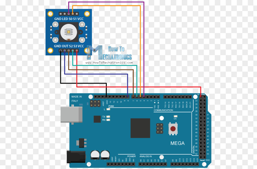 Di Circuit Board Arduino Sensor Electronic Diagram Wiring PNG