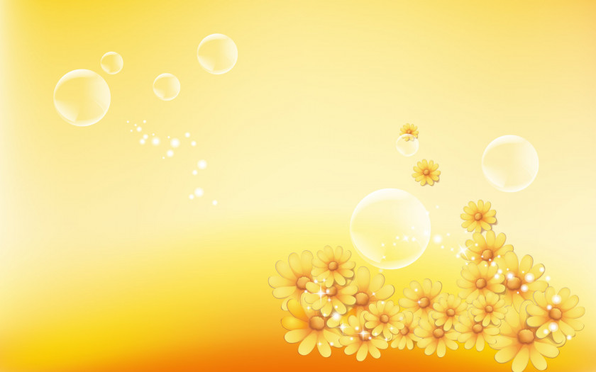 Gold Background The Yellow Wallpaper Light Desktop Flower PNG