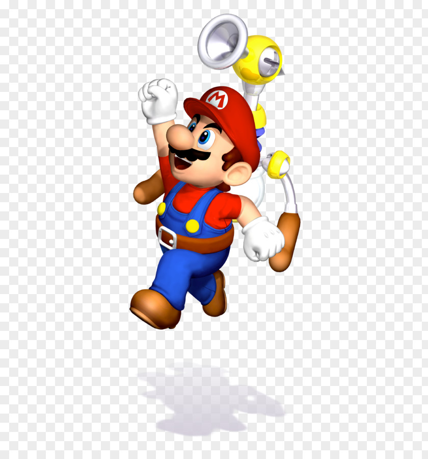 Mario Super Sunshine 3D Land Luigi GameCube PNG