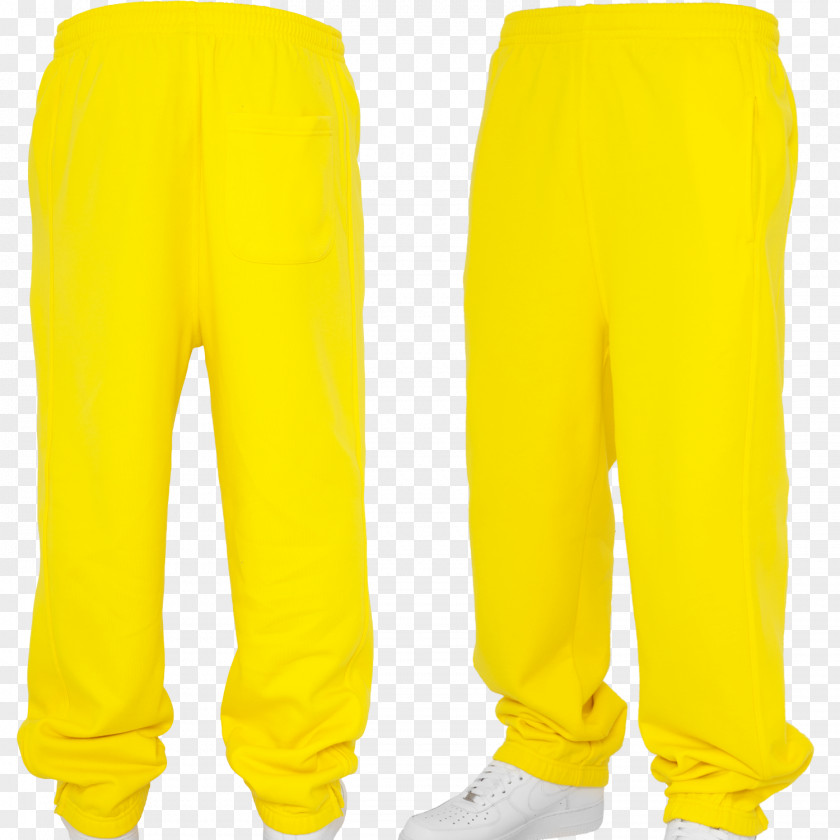 Pant Tracksuit Yellow Sweatpants Cuff PNG